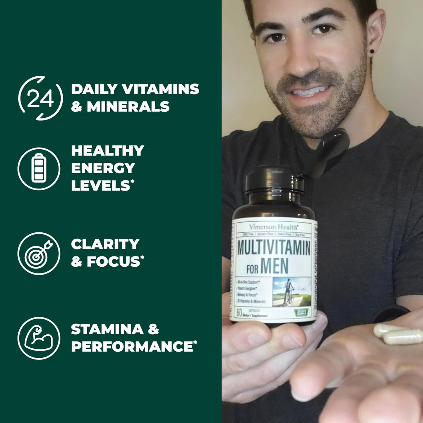 Men's Joint Health & Immune Support Supplement Bundle with Glucosamine, Chondroitin, Turmeric, MSM, Multivitamin