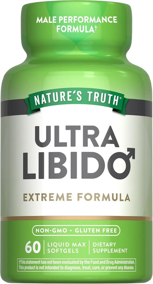 Men's Libido Support Supplement with Tongkat Ali, Horny Goat Weed & Maca - Non-GMO & Gluten Free