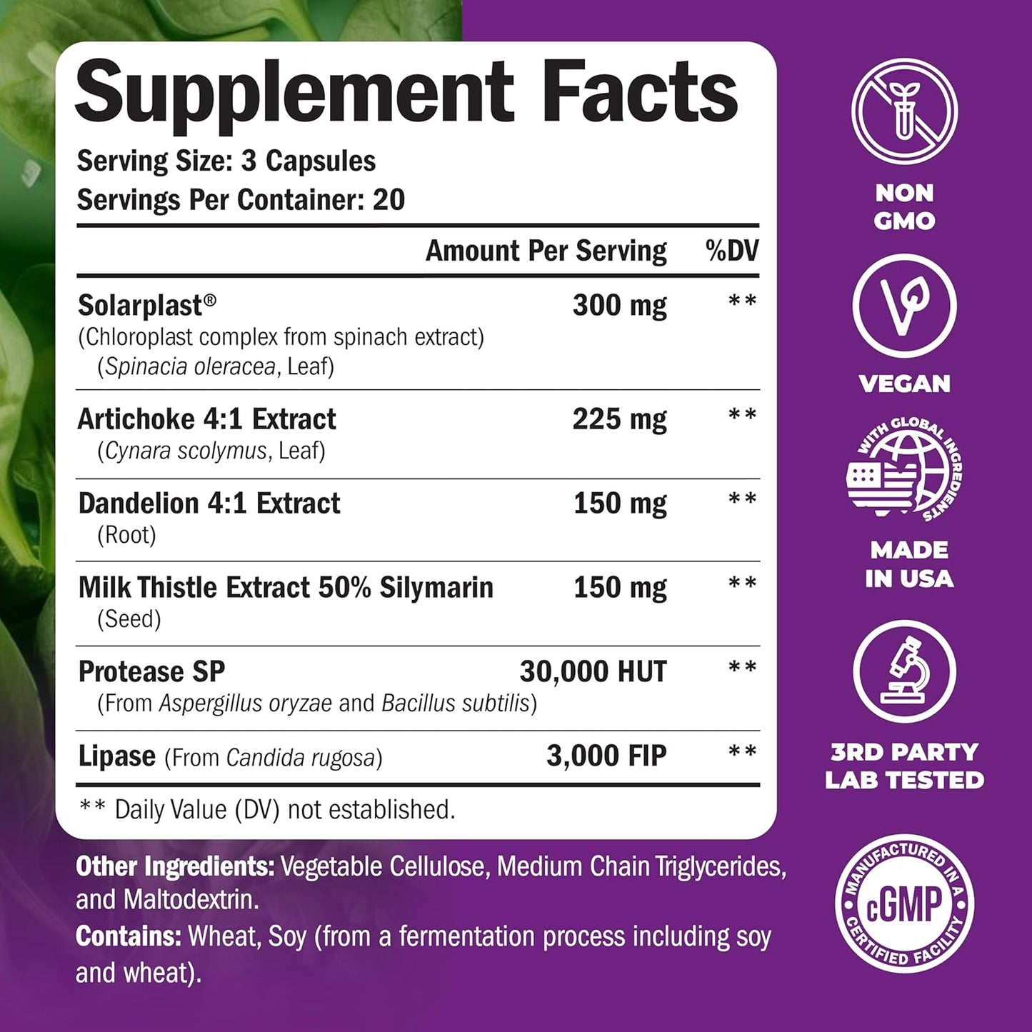 Men's Liver Cleanse Detox & Repair Supplement - Multivitamin with Vitamin A, C, D, E, B12, Zinc & More for Men's Health