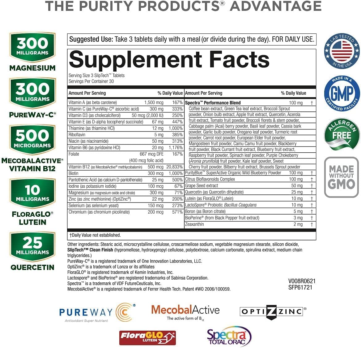 Men's Multivitamin Bundle for Energy and Vitality - Includes B12 Energy MELT with Methylcobalamin B-12 - 30 Day Supply