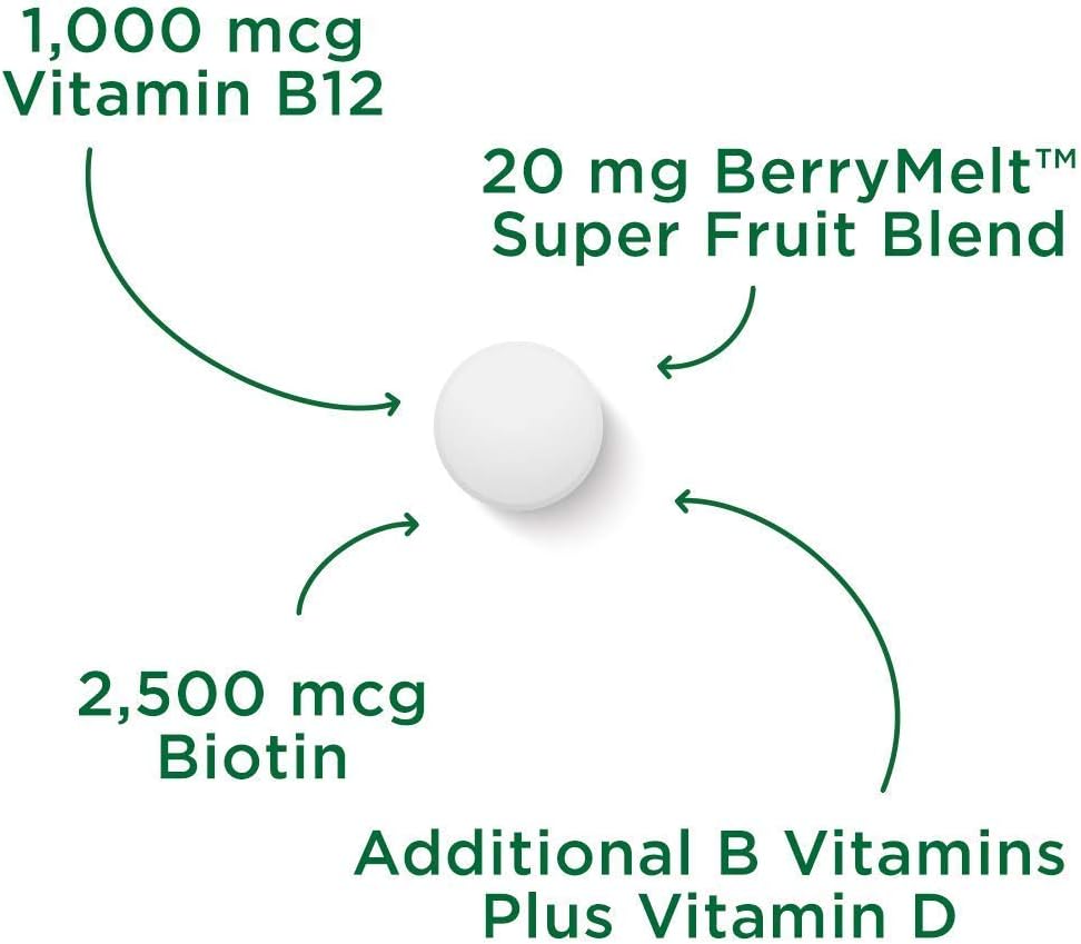 Men's Multivitamin Bundle for Energy and Vitality - Includes B12 Energy MELT with Methylcobalamin B-12 - 30 Day Supply