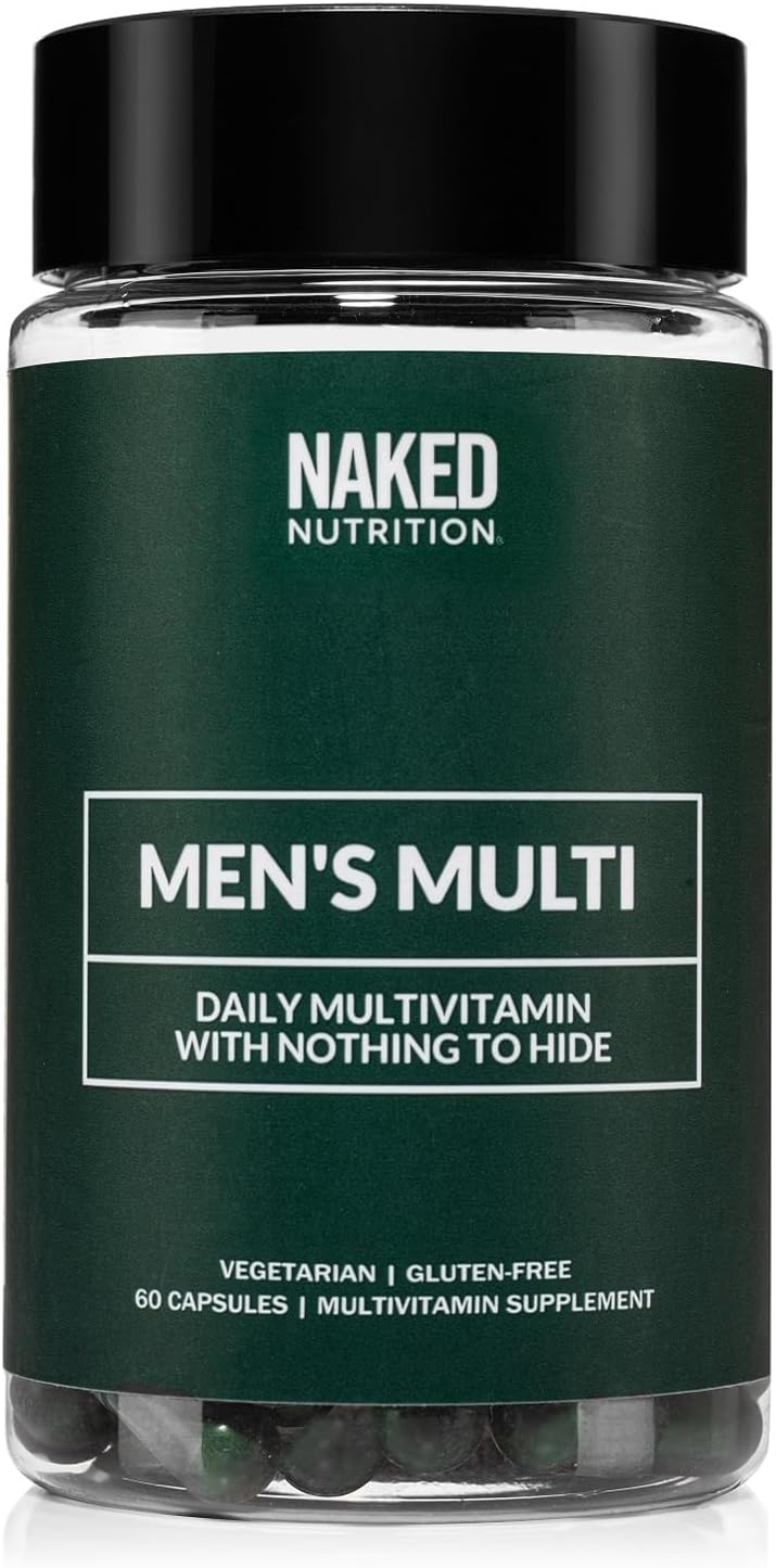 Men's Multivitamin with Vitamins A, C, E, Zinc, and Selenium - Immune Support and Energy Boost - Gluten-Free and Vegetarian - 60 Capsules