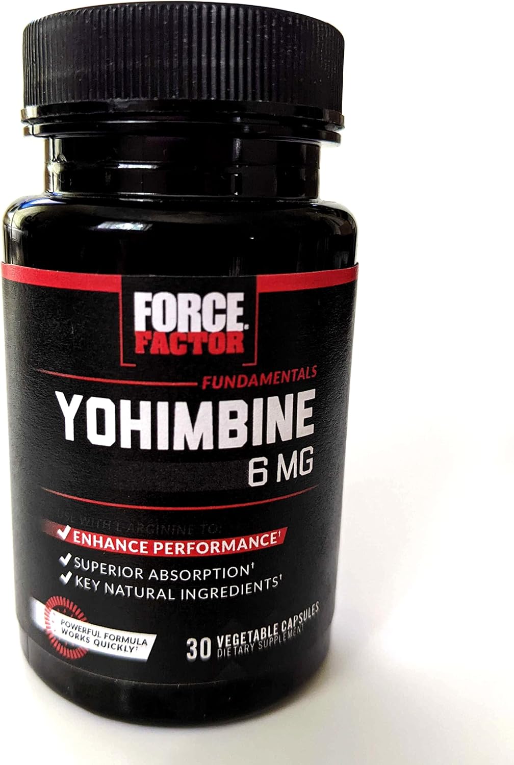 Men's Performance Enhancement Yohimbine Supplement - High Absorption Yohimbe Bark Extract, 6mg Yohimbine Capsules with Natural Ingredients - 90 Count (6-Pack)