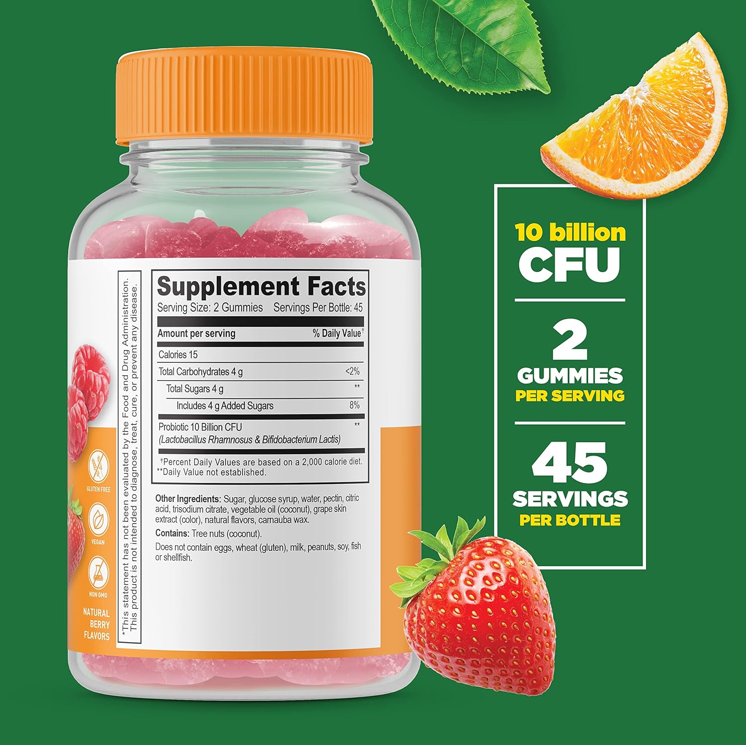 Men's Probiotic Gummy Bundle - 10 Billion + 2 Billion CFU, Vitamin Supplement, Gluten & GMO Free