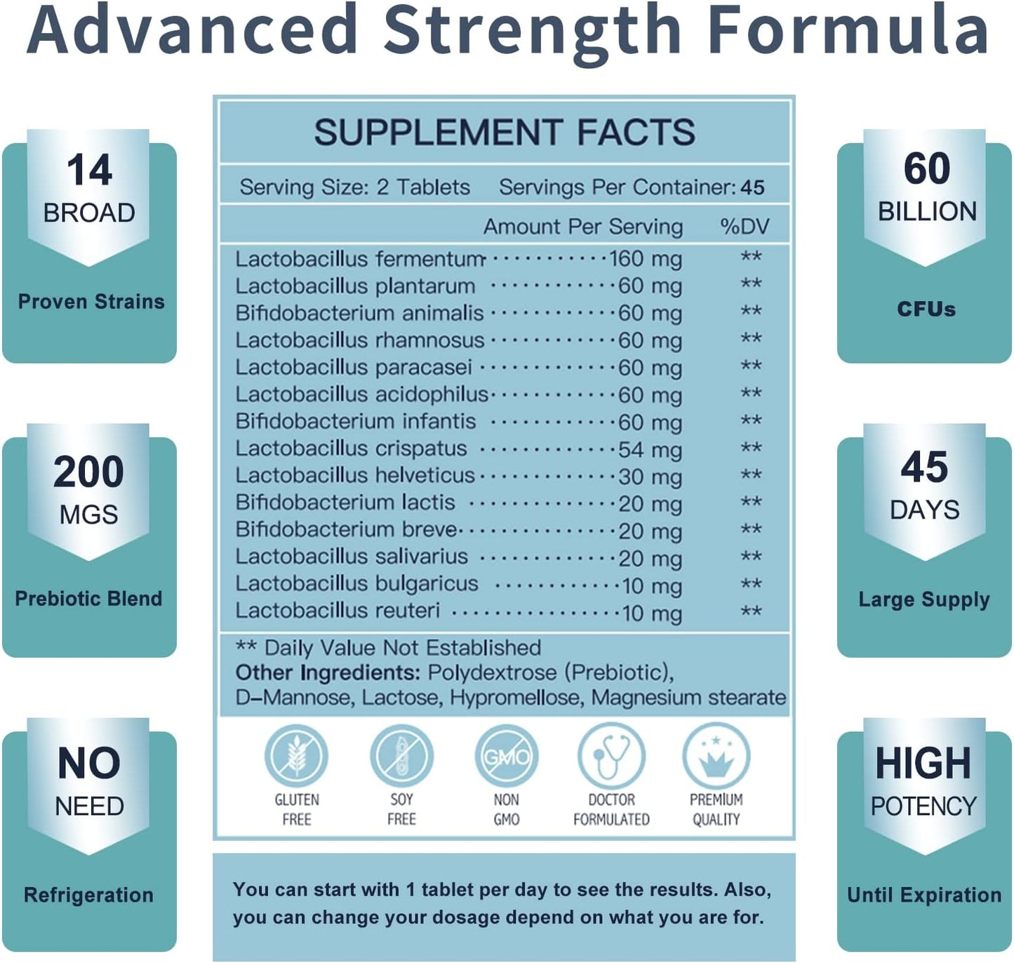 Men's Probiotic Supplement with Glucosamine Chondroitin MSM, Joint Support, Shellfish Free - NATURE TARGET Men Care