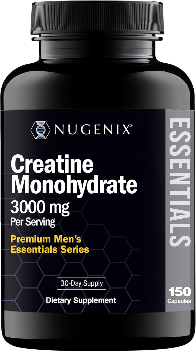 Men's Strength & Stamina Enhancer with Creatine Monohydrate - Nugenix Essentials Total-T Formula