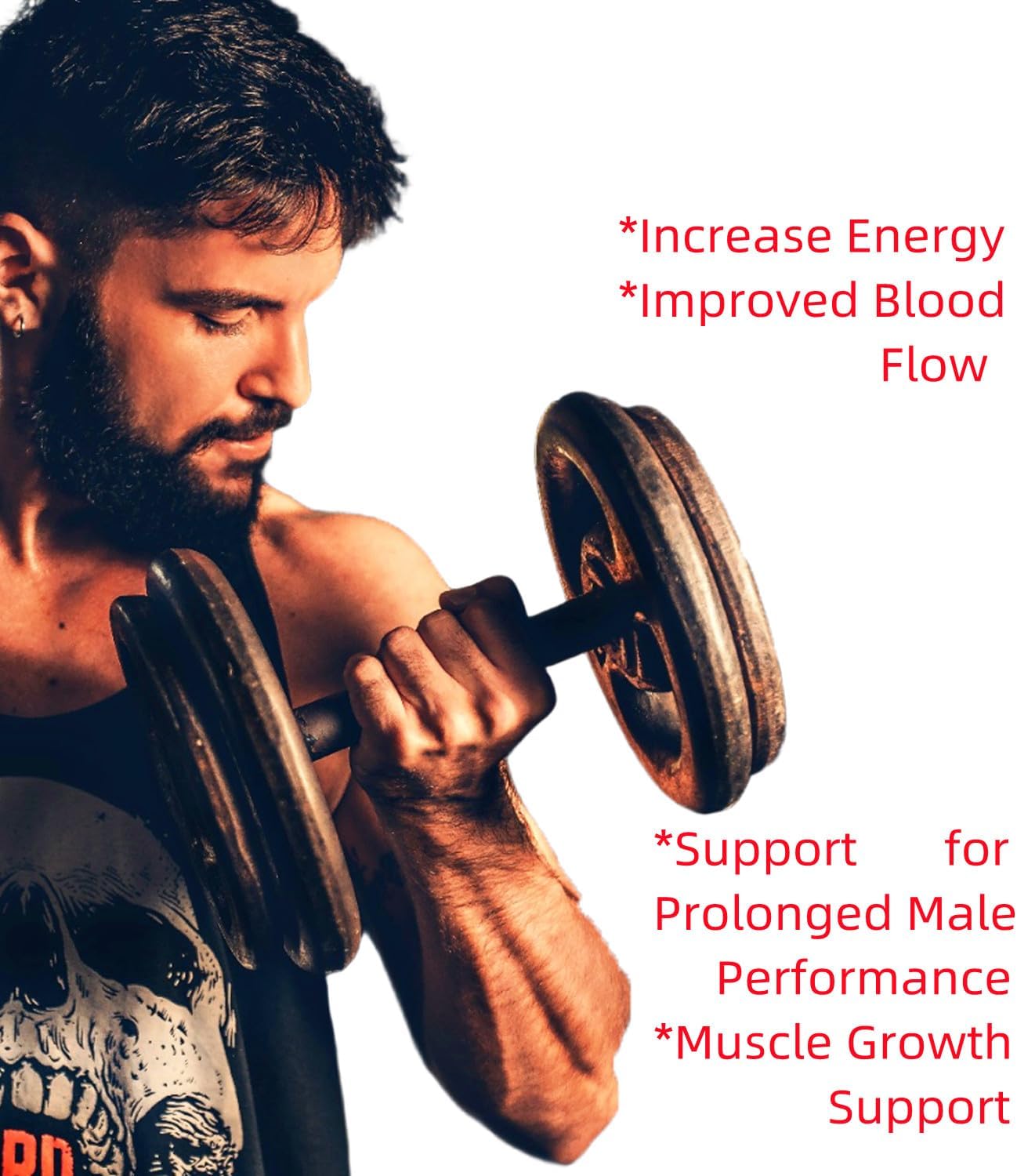 Men's Vital Grow XL Performance Gummies - Advanced Strength Formula for Daily Health Support - 1000mg Maximum Wellness Supplement (60 Gummies)