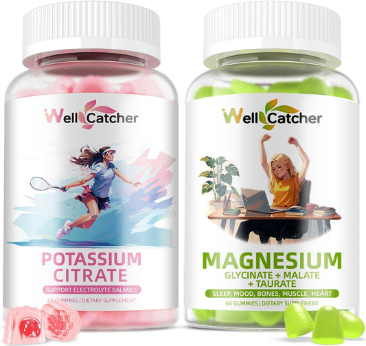 Men's Wellcatcher Potassium Magnesium Gummies - Support Energy and Muscle Health