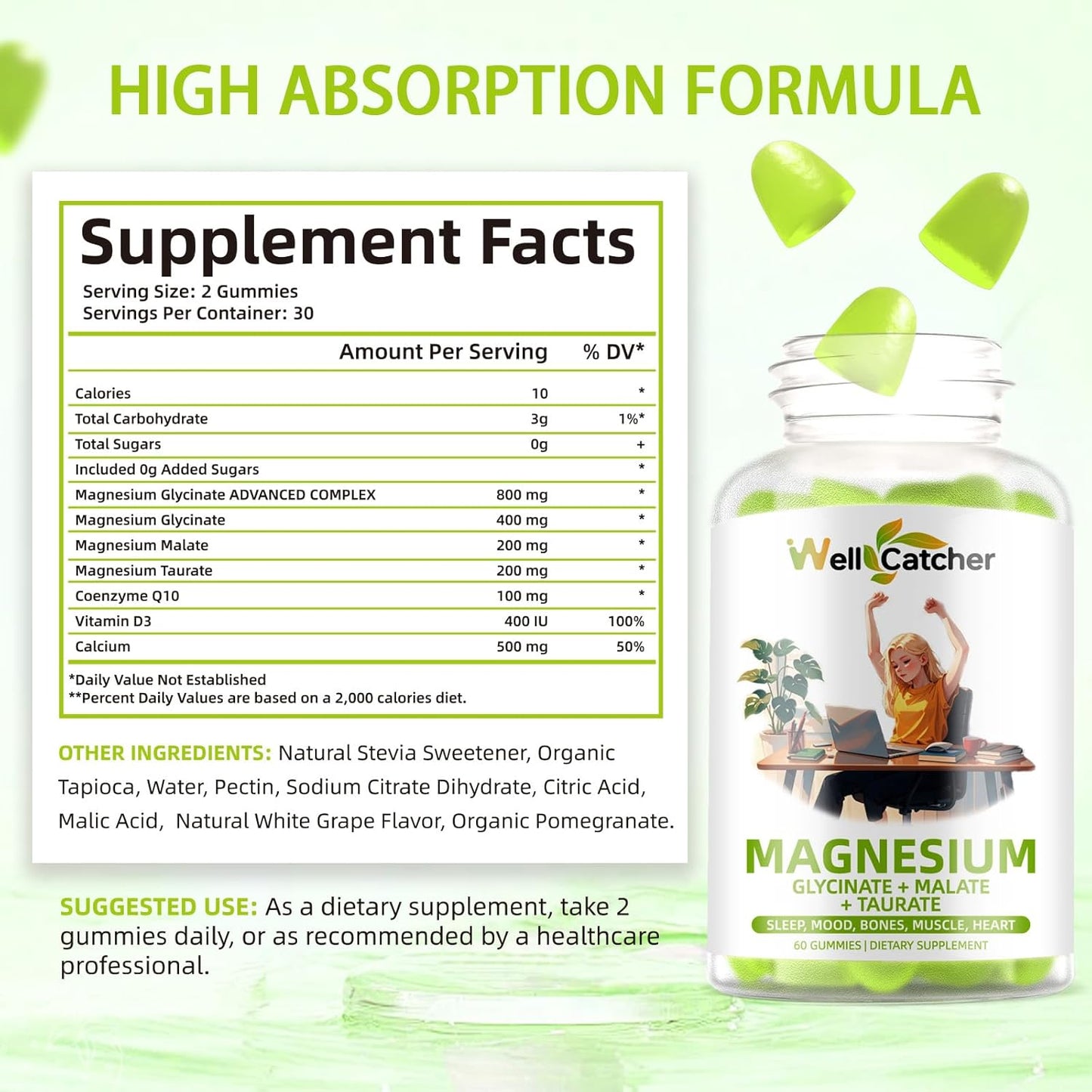 Men's Wellcatcher Potassium Magnesium Gummies - Support Energy and Muscle Health