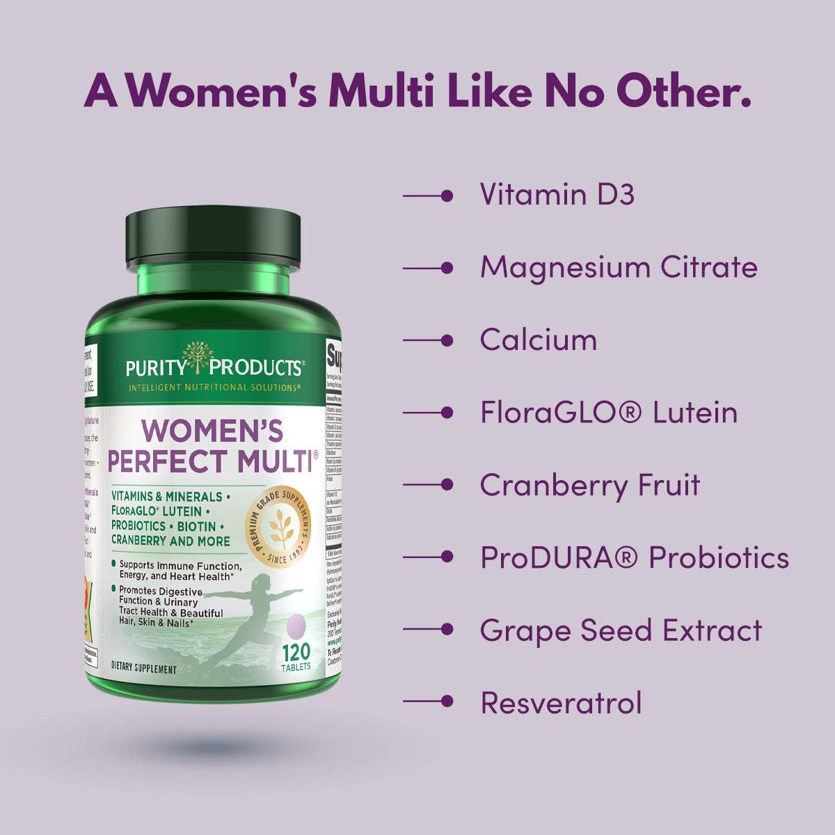 Men's & Women's Perfect Multi Bundle by Purity Products - Supports Vitality, Energy, Urinary Tract Health, Immunity, Hair Skin Nails & More