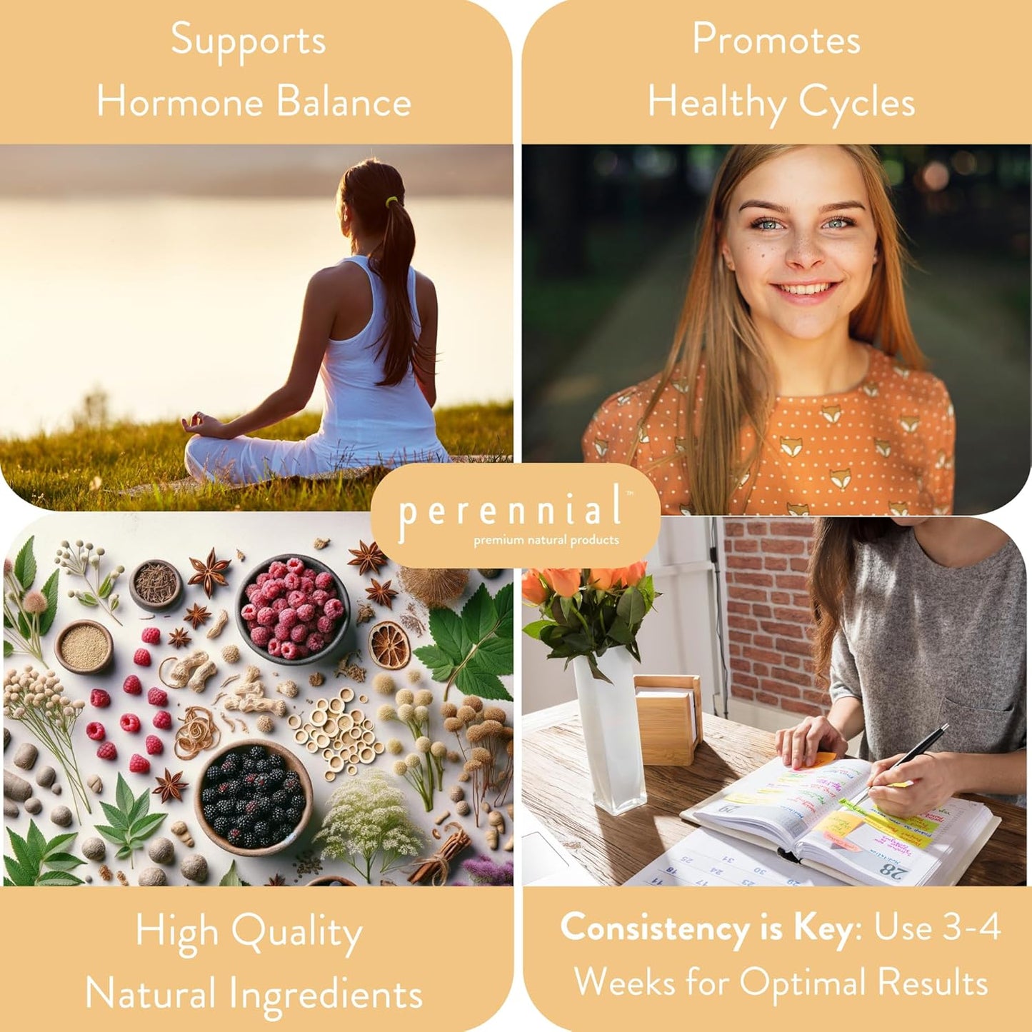 Menstrual Balance & Comfort Supplement - Natural Period Relief with Vitex, Dong Quai, Raspberry Leaf - Women's Cycle Health - 120 Caps