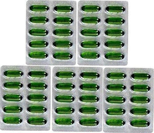 Merck 50 Evion Capsules 400mg for Glowing Skin, Strong Hair, Acne, Nails - Vitamin E Supplement