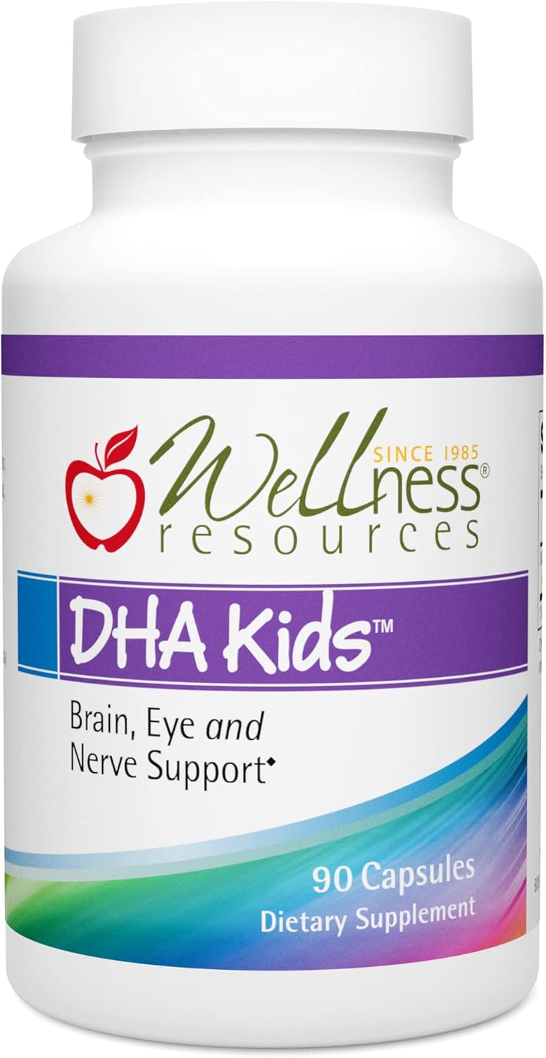 Mercury-Free Fish Oil for Kids with 135 mg DHA and 150 mg Omega 3s (90 Capsules) by Wellness Resources