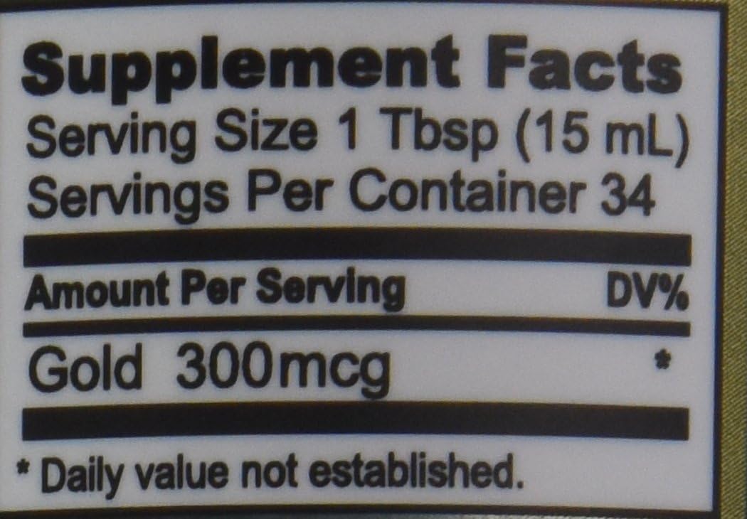 MesoGold 20 ppm Colloidal Gold Solution - Purest Colloids - 500 mL/16.9 Oz