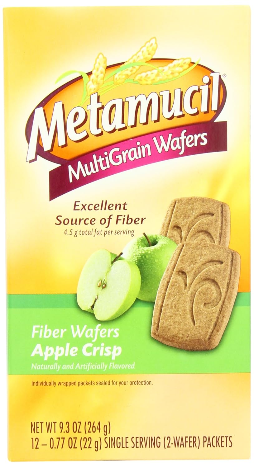 Meta Multi-Grain Fiber Wafers Apple Crisp 24 Count Pack of 3