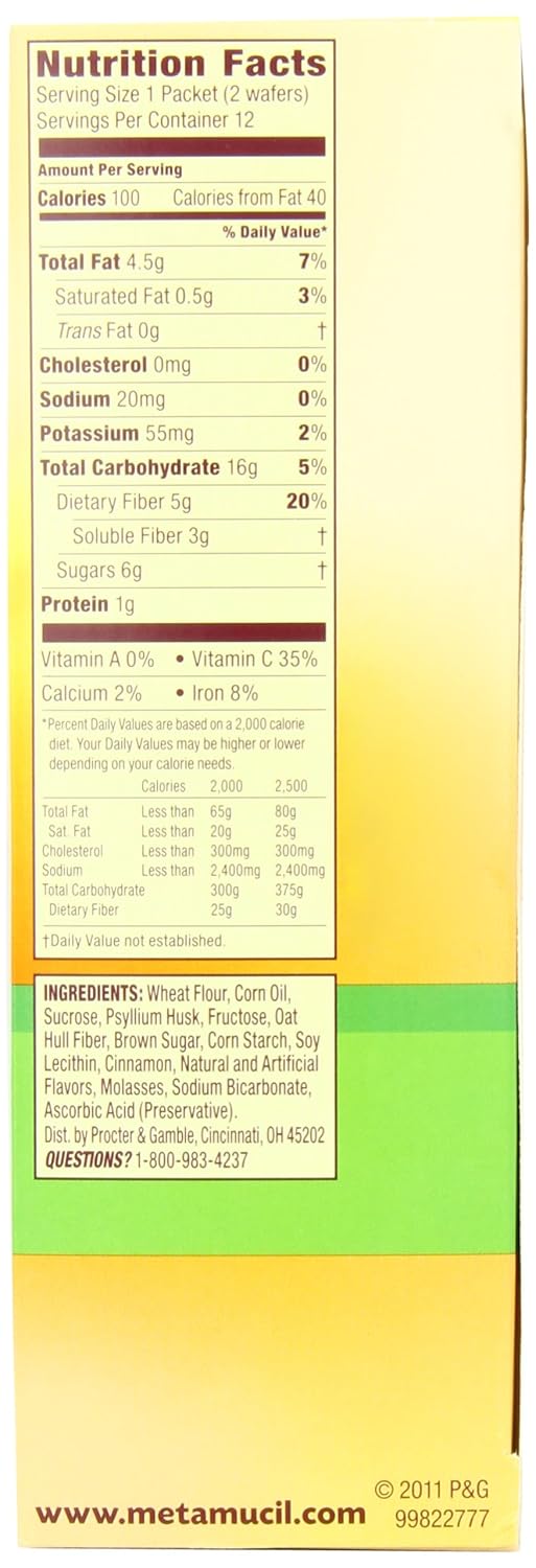 Meta Multi-Grain Fiber Wafers Apple Crisp 24 Count Pack of 3