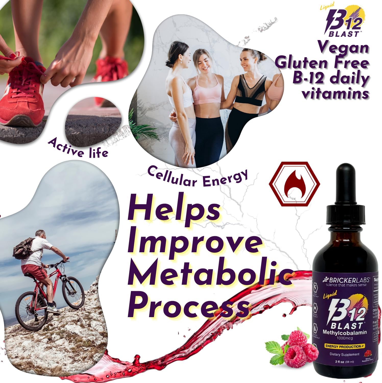 MetaboBoost Duo: 7-Keto DHEA 50mg for Weight Management & B12 Blast 1000mcg for Energy Support