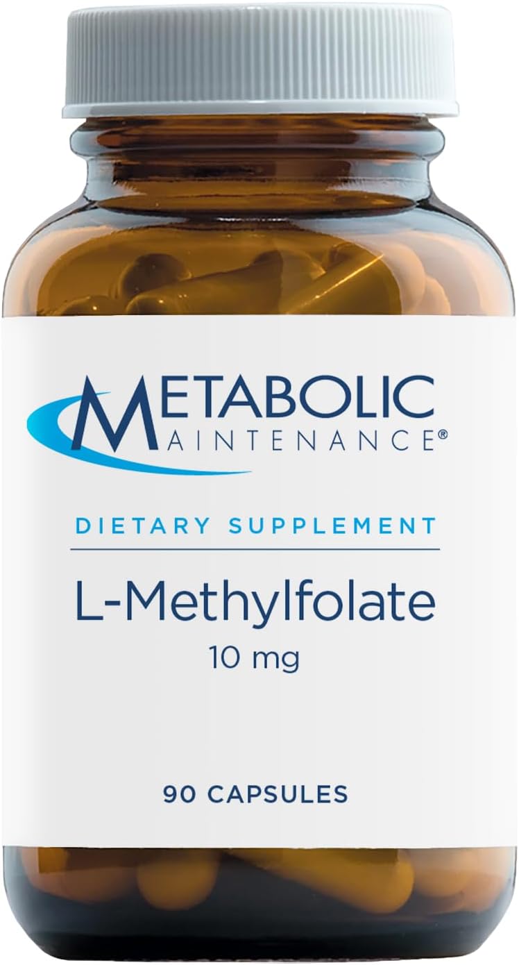 Metabolic Maintenance Cardiovascular Support Bundle with L-Methylfolate 10mg and Magnesium Glycinate - Includes 90 Capsules of Folate and 180 Capsules of Magnesium and Vitamin C - BoostGo Australia