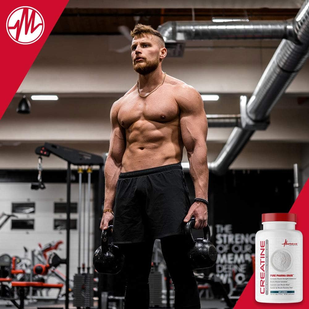 Metabolic Nutrition Creatine Powder - 300 Grams, Pure Creatine Monohydrate