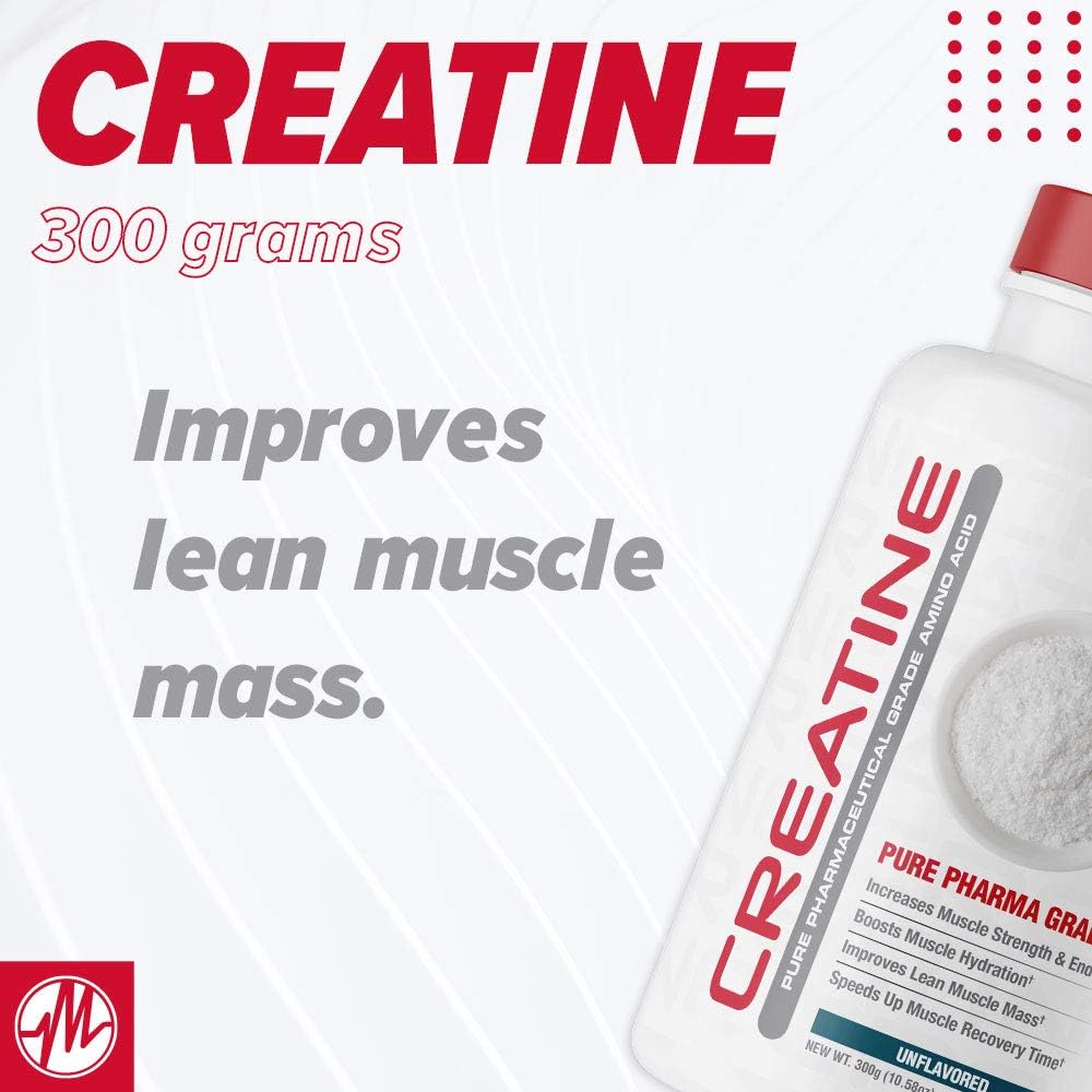 Metabolic Nutrition Creatine Powder - 300 Grams, Pure Creatine Monohydrate
