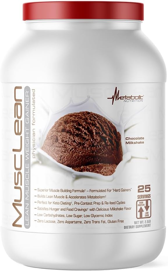 Metabolic Nutrition Musclean Chocolate Shake Mix, 2.5 lbs