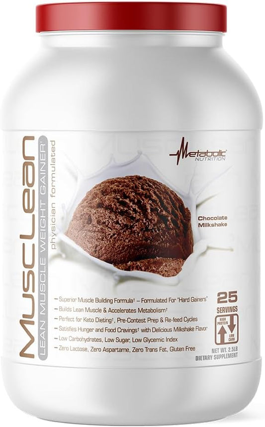Metabolic Nutrition Musclean Chocolate Shake Mix, 2.5 lbs