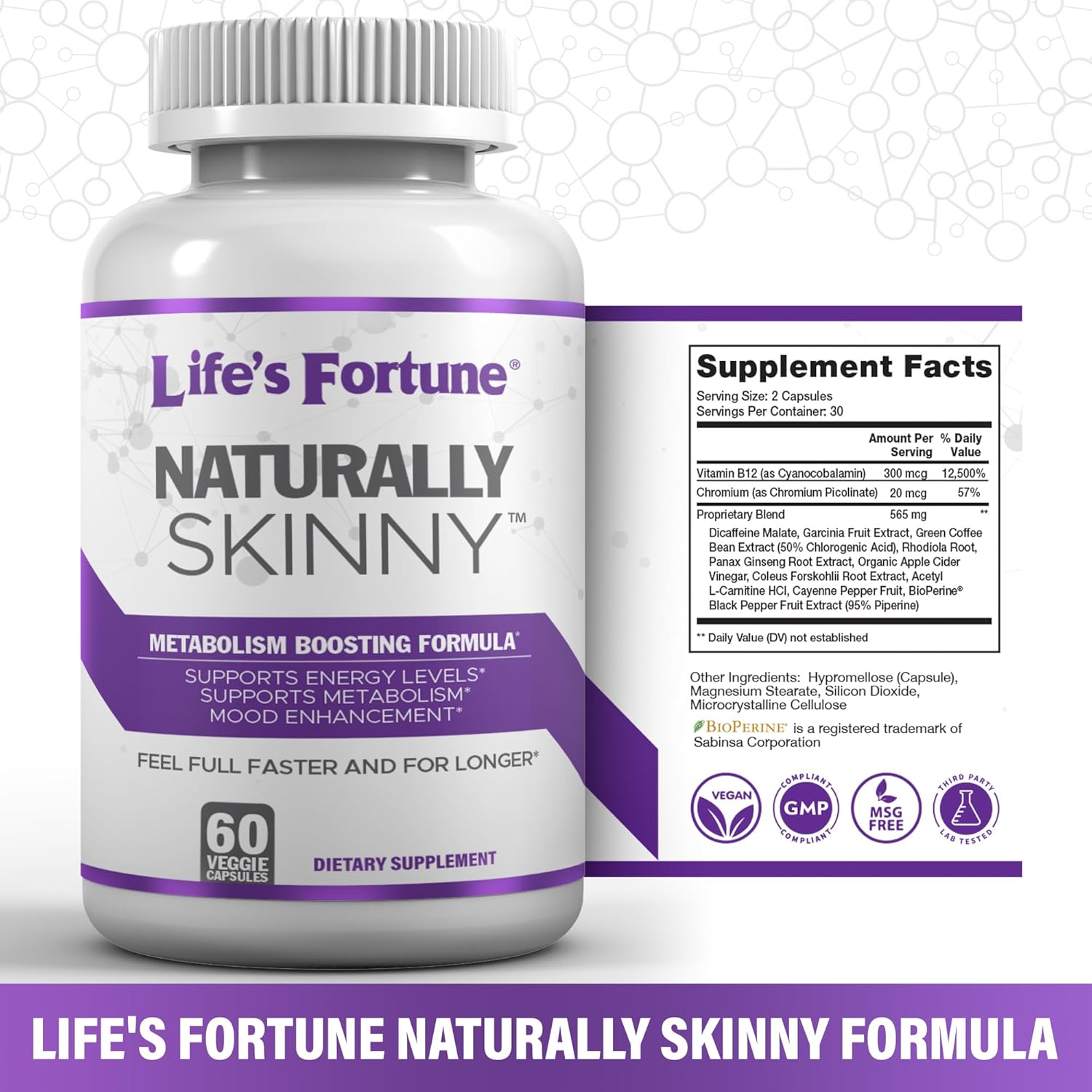 Metabolism-Boosting Vitamin B12 Supplement for Increased Energy and Digestion Support, 60 Veggie Capsules