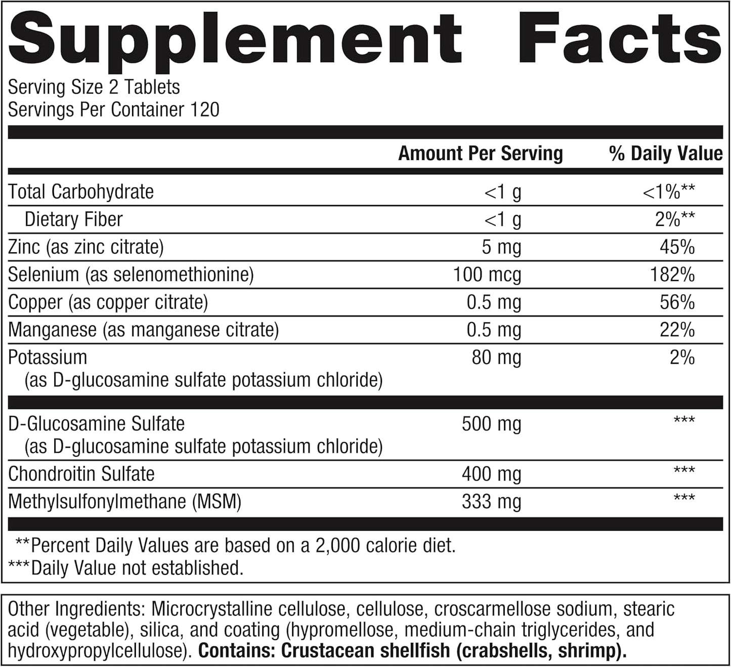 Metagenics ChondroCare Joint Health Supplement with Glucosamine & Chondroitin Sulfate - 240 Tablets for Men & Women