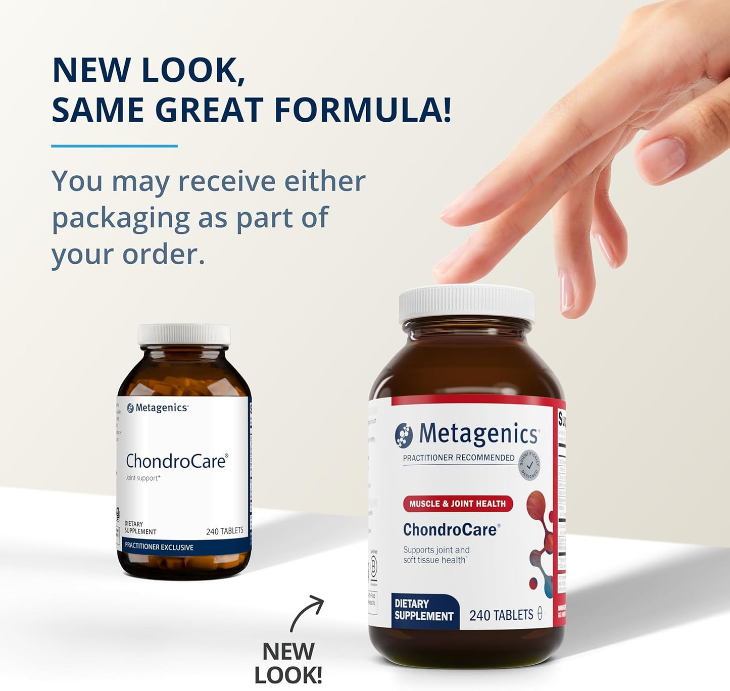 Metagenics ChondroCare Joint Health Supplement with Glucosamine & Chondroitin Sulfate - 240 Tablets for Men & Women