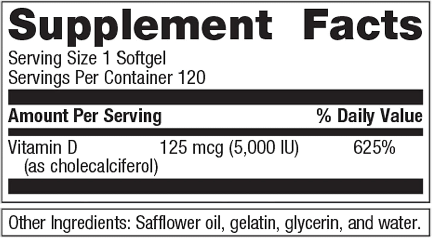 Metagenics D3 5000 and EPA-DHA 720 Softgel Bundle for Immune, Heart, and Bone Health - 240 Softgels