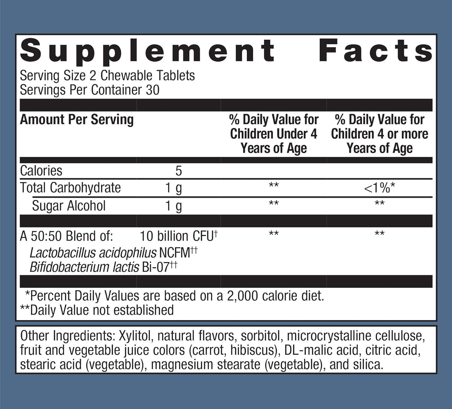 Metagenics MetaKids Probiotic - Children's Blend for Digestive & Immune Health - 10 Billion CFU - Ages 3+ - 60 Tablets