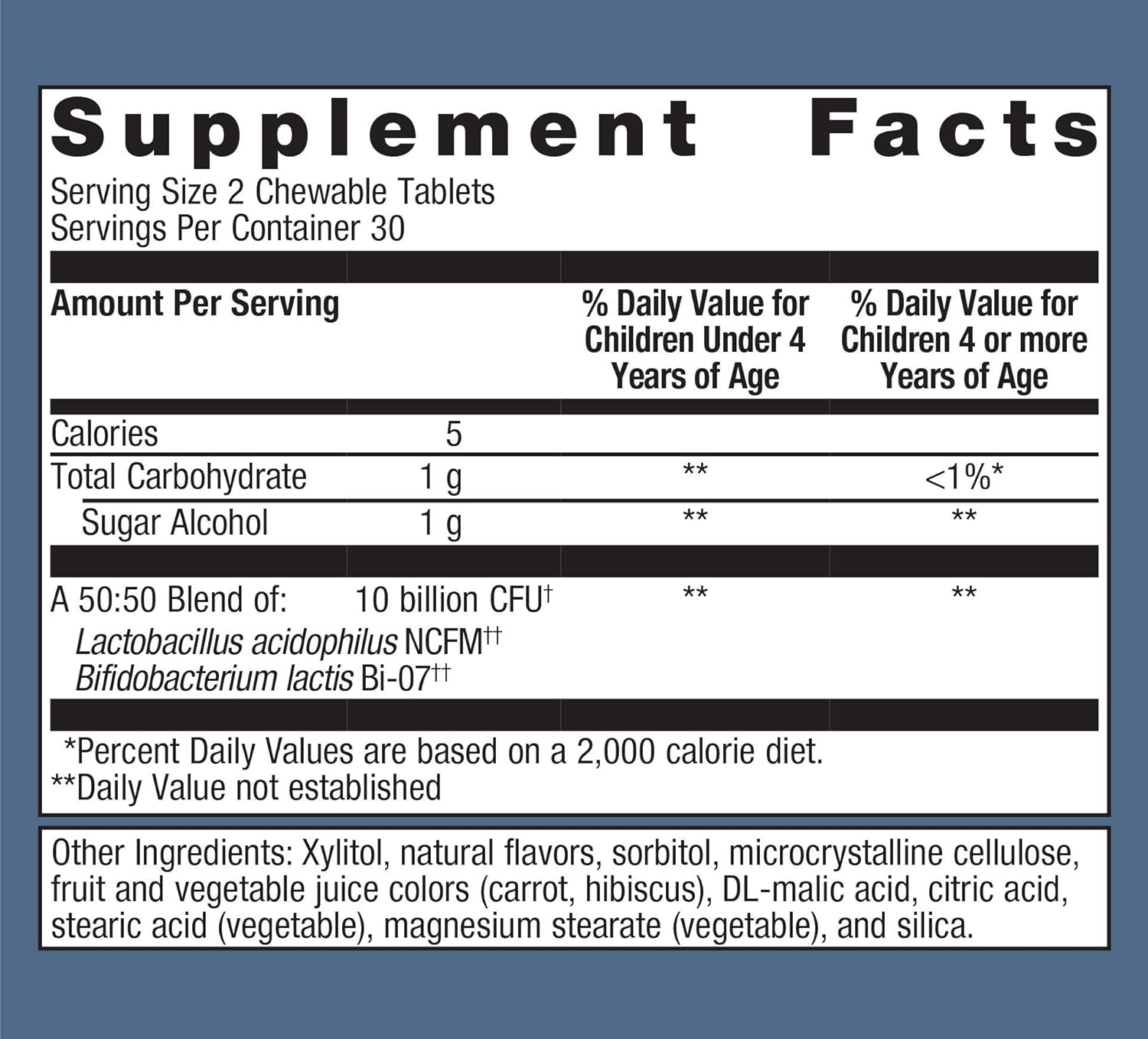 Metagenics MetaKids Probiotic - Children's Blend for Digestive & Immune Health - 10 Billion CFU - Ages 3+ - 60 Tablets