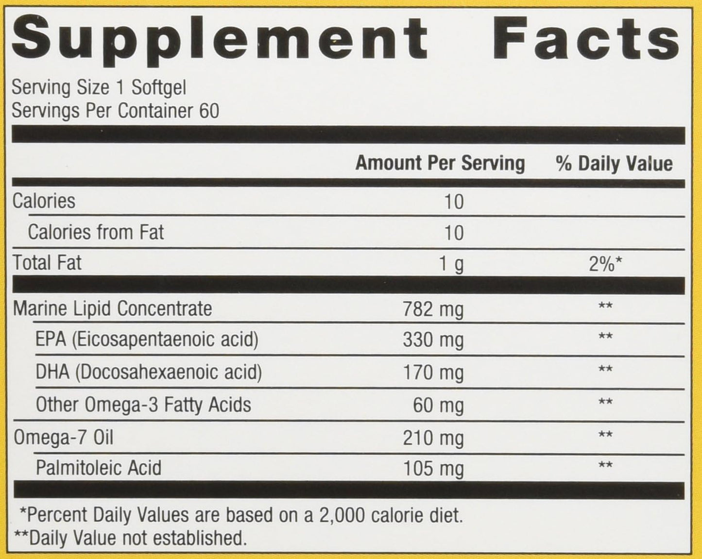 Metagenics OmegaGenics Mega 10 Omega 7 + 3 Combo Softgels - 2 Pack - 60 Count