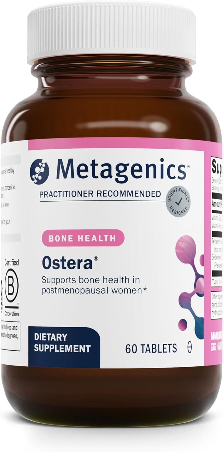 Metagenics Ostera, PhytoMulti Without Iron, and Wellness Essentials Women's Prime - Bundle of 3 Supplements