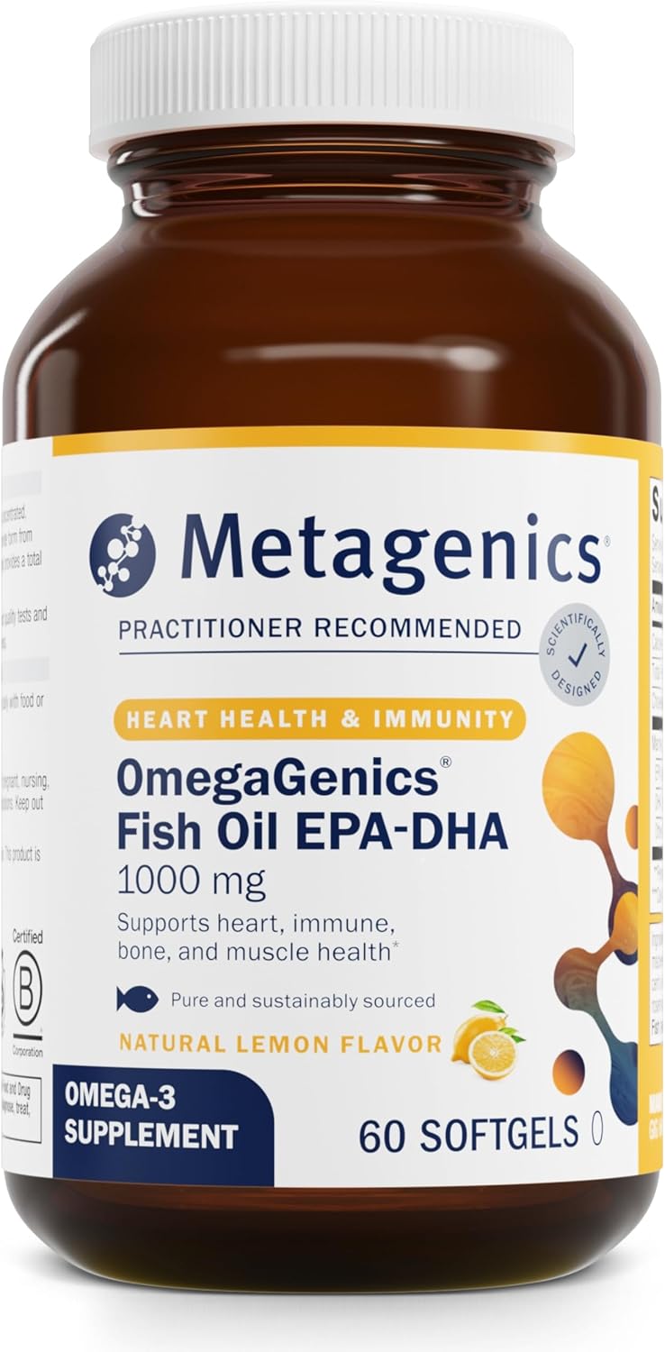 Metagenics Wellness Essentials Bundle: OmegaGenics EPA-DHA 1000 - 60 Softgels & D3 5000 - 120 Softgels - 30 Count