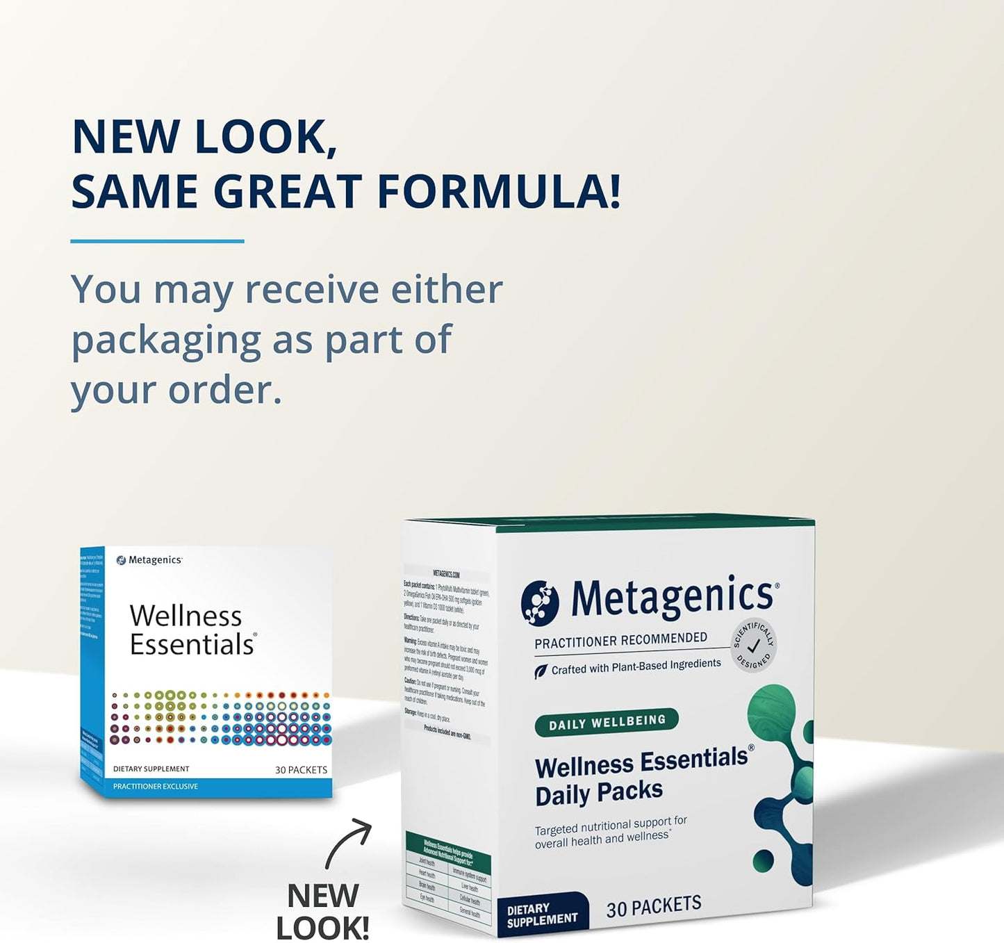 Metagenics Wellness Essentials Daily Packs - Heart Health Support - 30 Daily Multivitamin Packets - Vitamin A, C, D, E - Omega-3 Fatty Acids - Non-GMO & Gluten Free