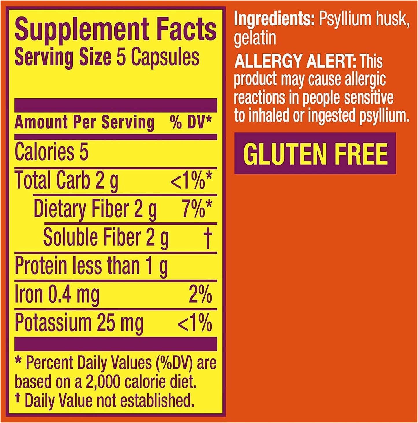 Metamucil 3-in-1 MultiHealth Fiber Supplement Capsules - 600 Capsules, 6 Pack