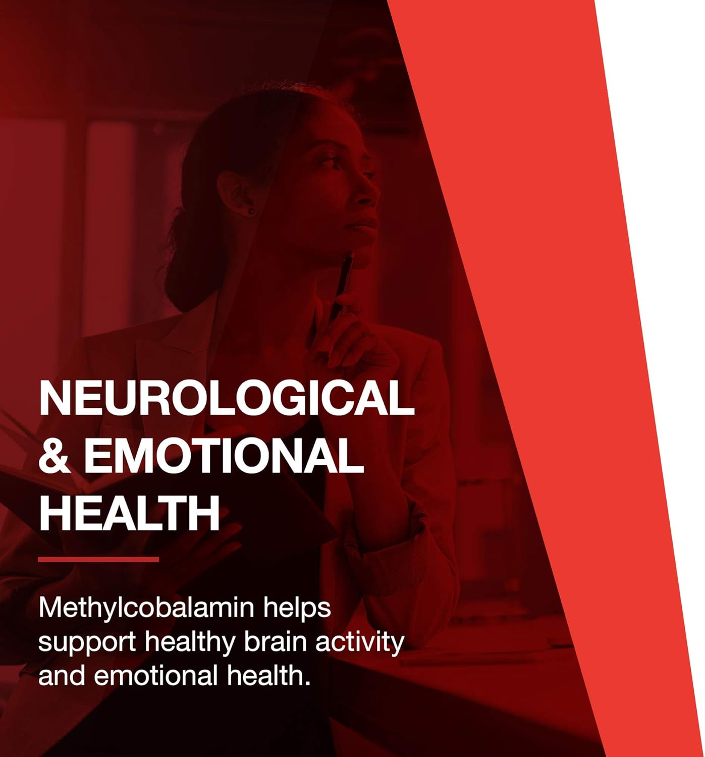 Methyl B12 5,000mcg Lozenges for Homocysteine Metabolism - Brain & Nervous System Support - Kosher, Halal, Vegan - 60 Count