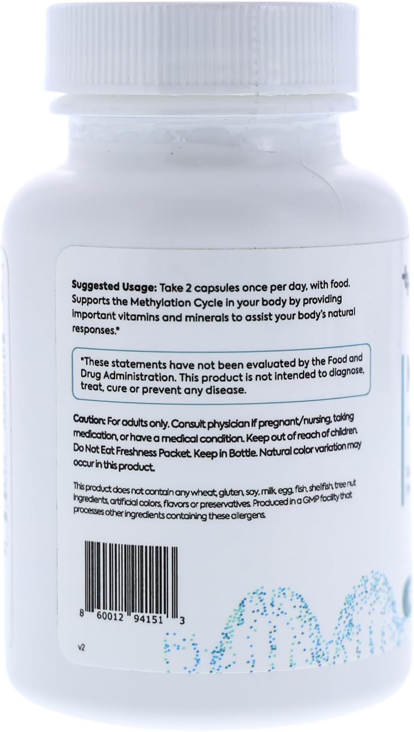 Methyl+ Multivitamin Complex with Methylfolate & TMG for Homocysteine & Brain Support