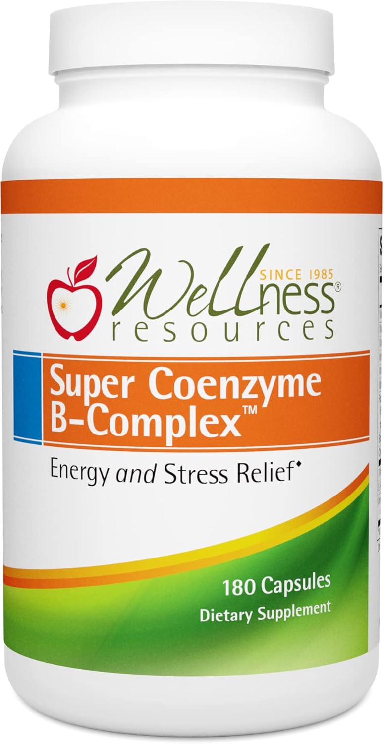 Methylated B Complex Capsules for Energy, Mood, Hair - 180 Count