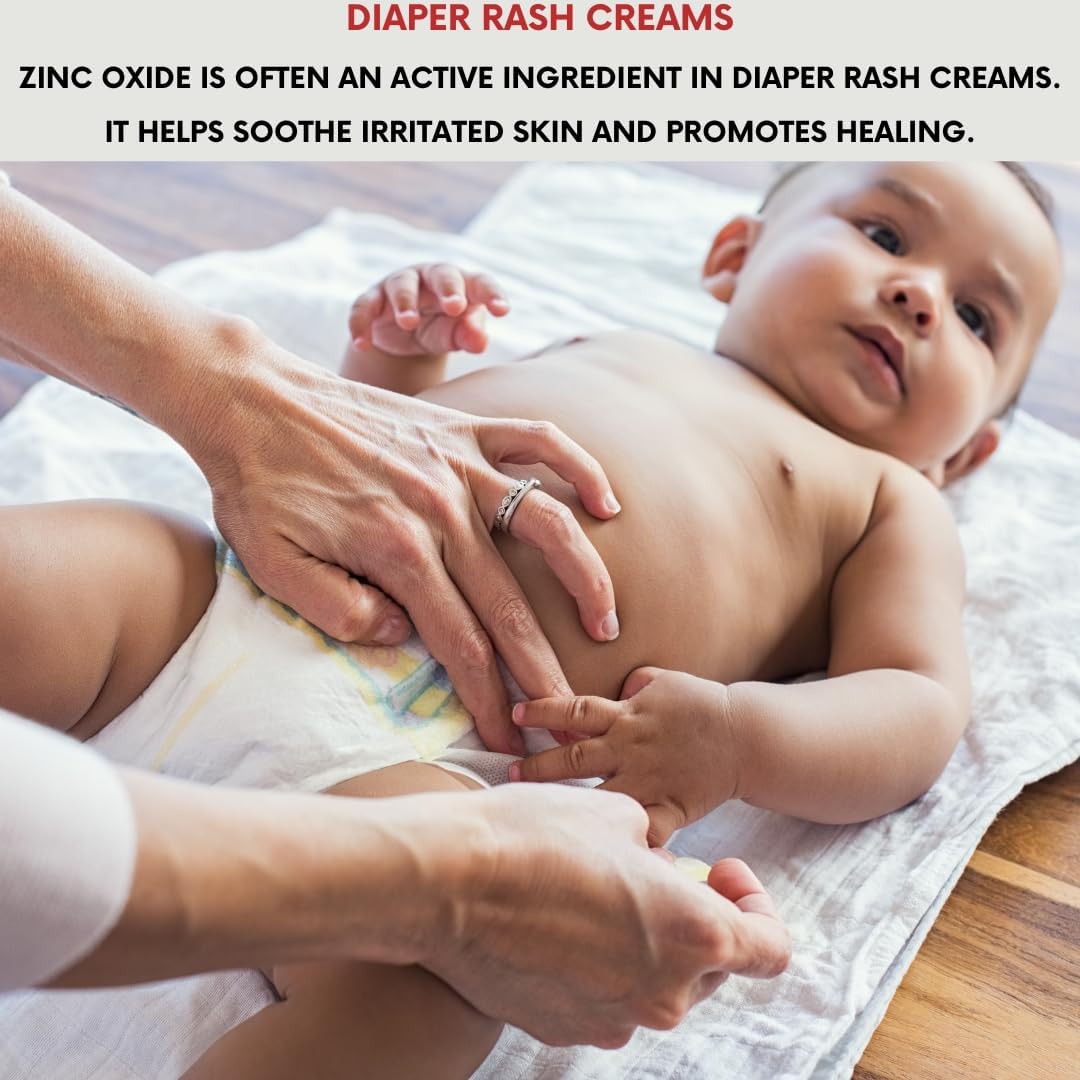 mGanna Zinc Oxide Powder 0.5 LBS - 100% Natural, Micronized, Non-Nano, Uncoated Particles