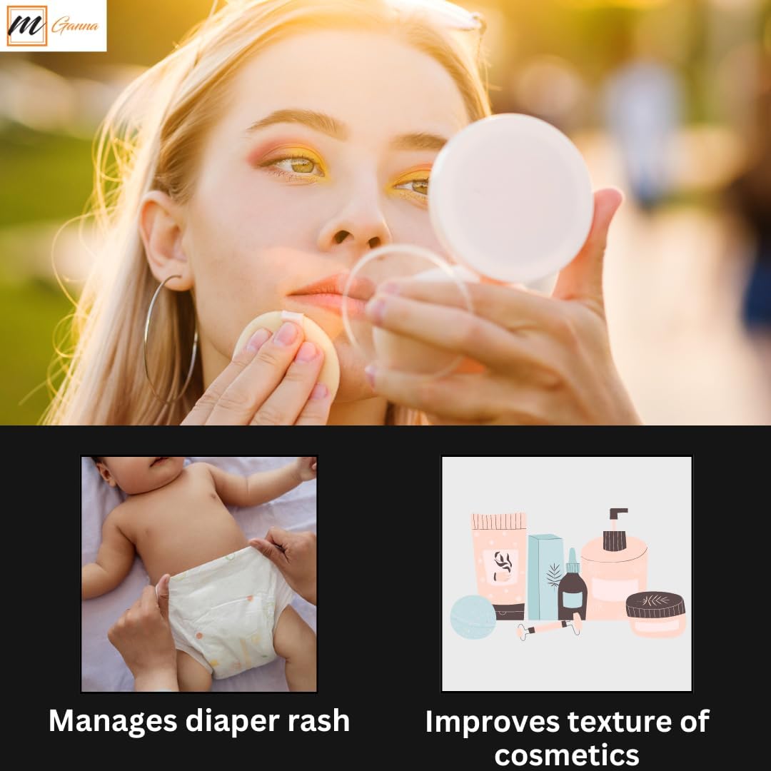 mGanna Zinc Oxide Powder 0.5 LBS - 100% Natural, Micronized, Non-Nano, Uncoated Particles