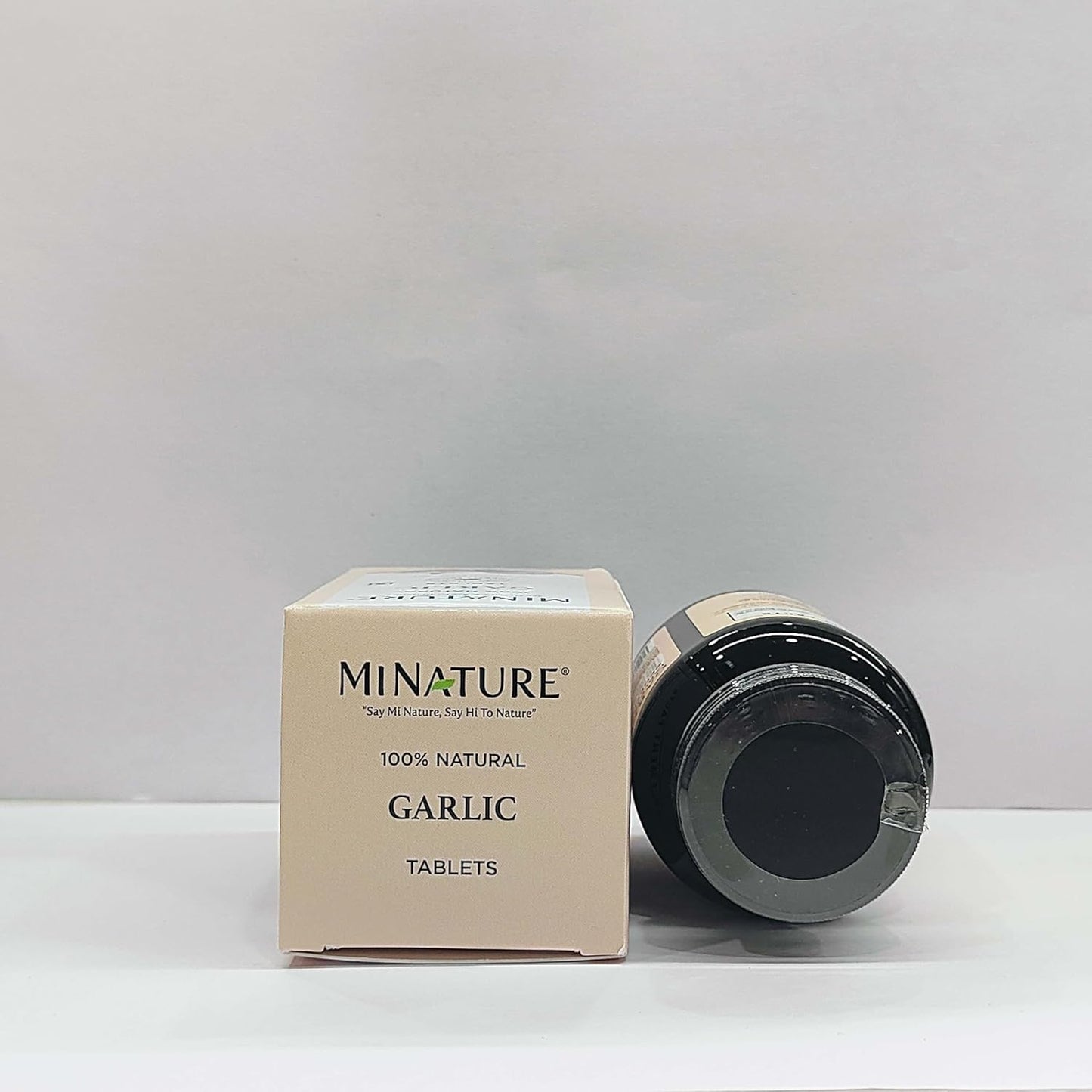 mi Nature Miniature Garlic Tablets 500mg - 90 Tablets, Herbal & Non-GMO, Vegan, Gluten-Free from India - 45 Days Supply