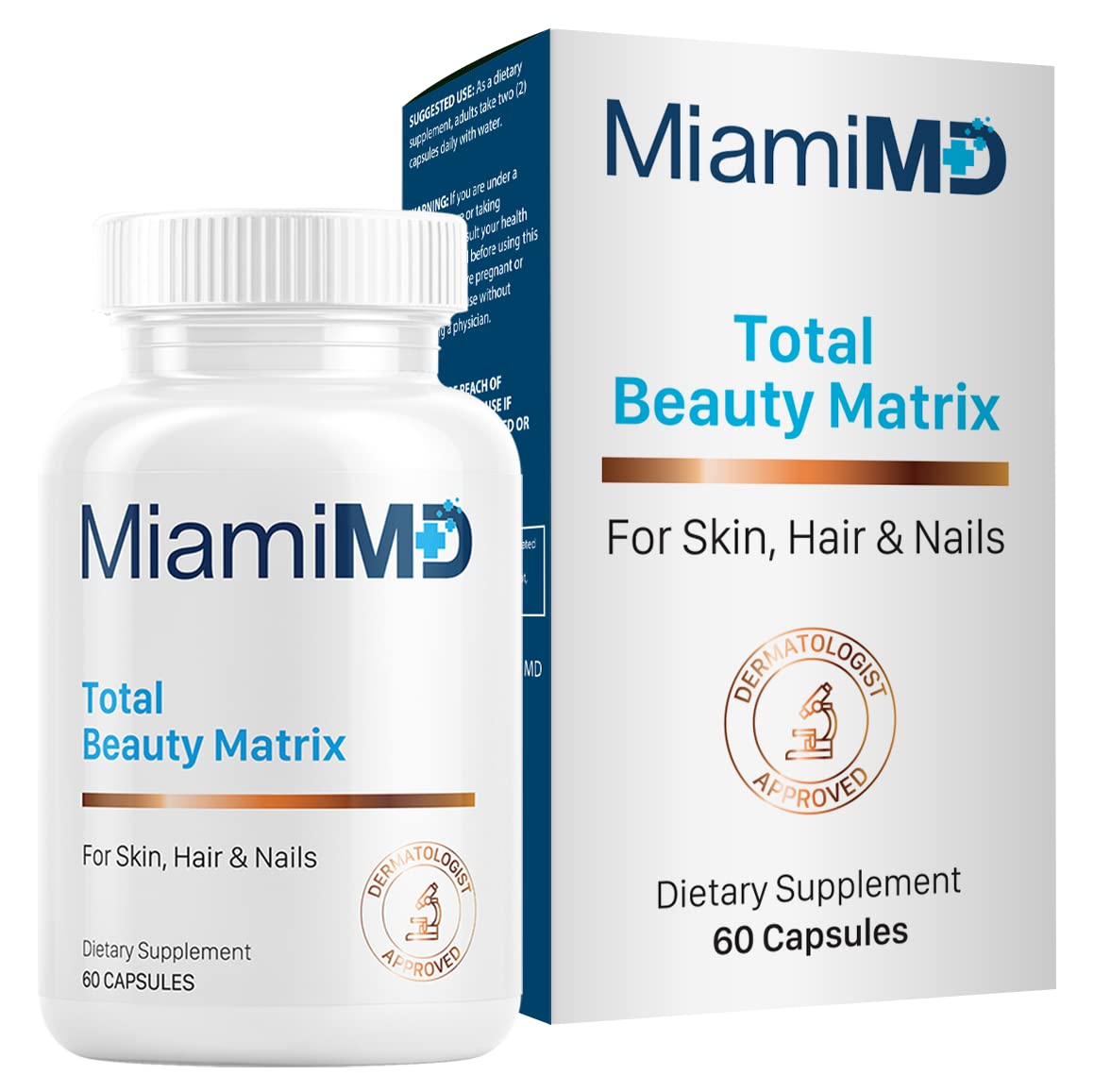 MiamiMD Collagen Supplements for Women with Vitamin C - 60 Capsules - Promotes Hair, Skin, and Nail Health - Cruelty Free - BoostGo Australia