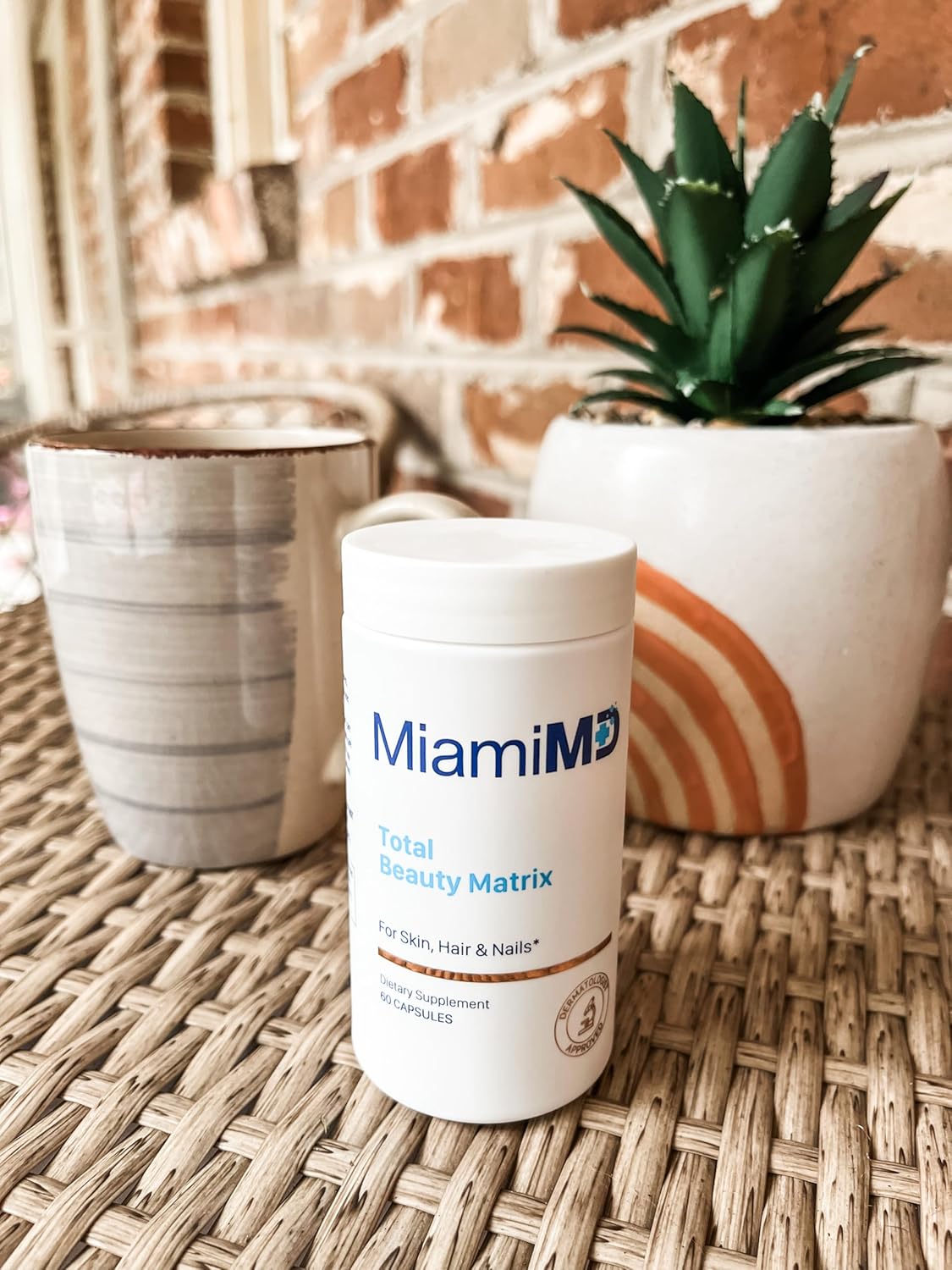 MiamiMD Total Beauty Matrix Collagen Supplements with Vitamin C - 60 Capsules for Hair, Skin, and Nails - Cruelty-Free Formula for Women