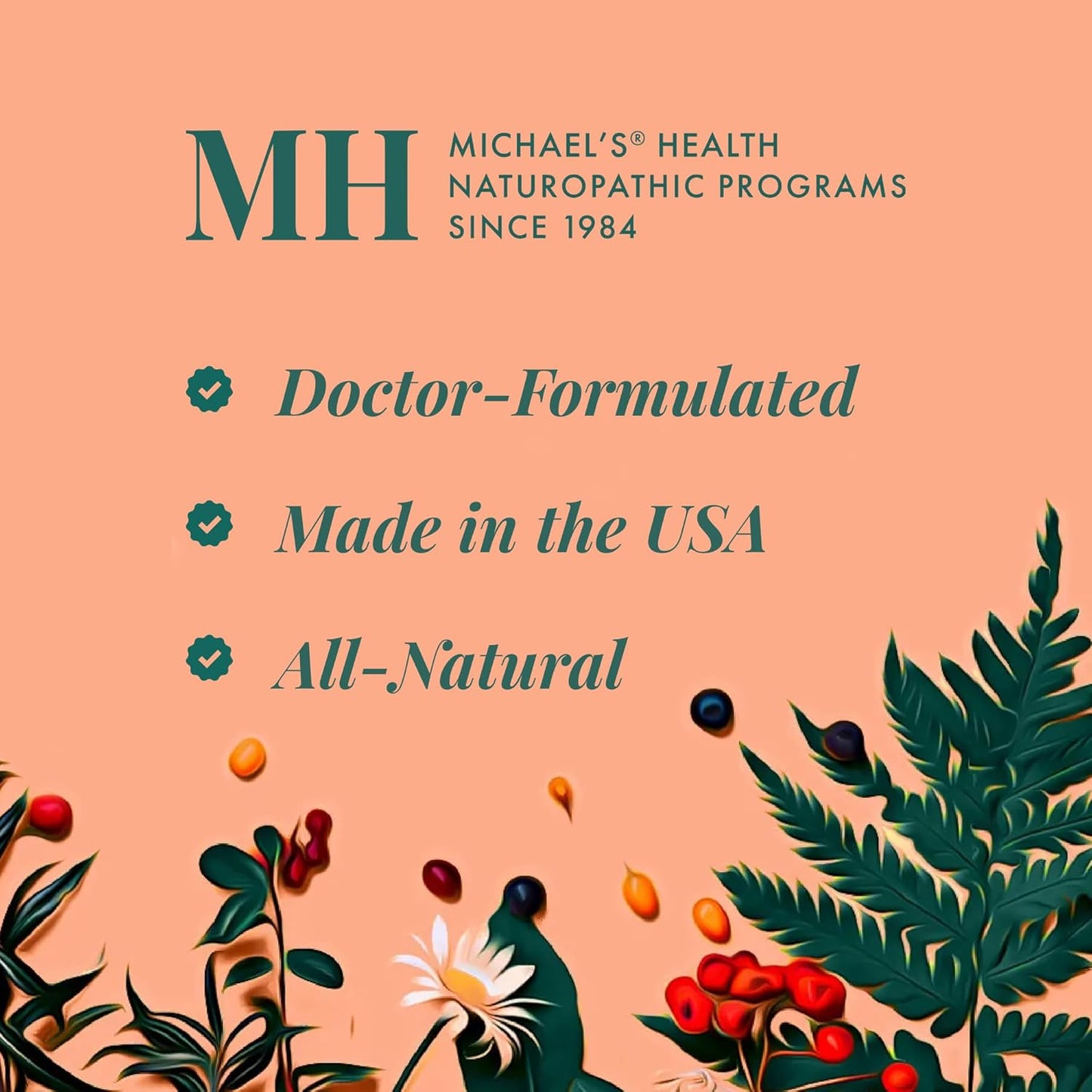MICHAEL'S Health Thyrodrenal Vegan Capsules - Supports Thyroid & Adrenal Health - 120 Capsules - Vitamin C - 60 Servings