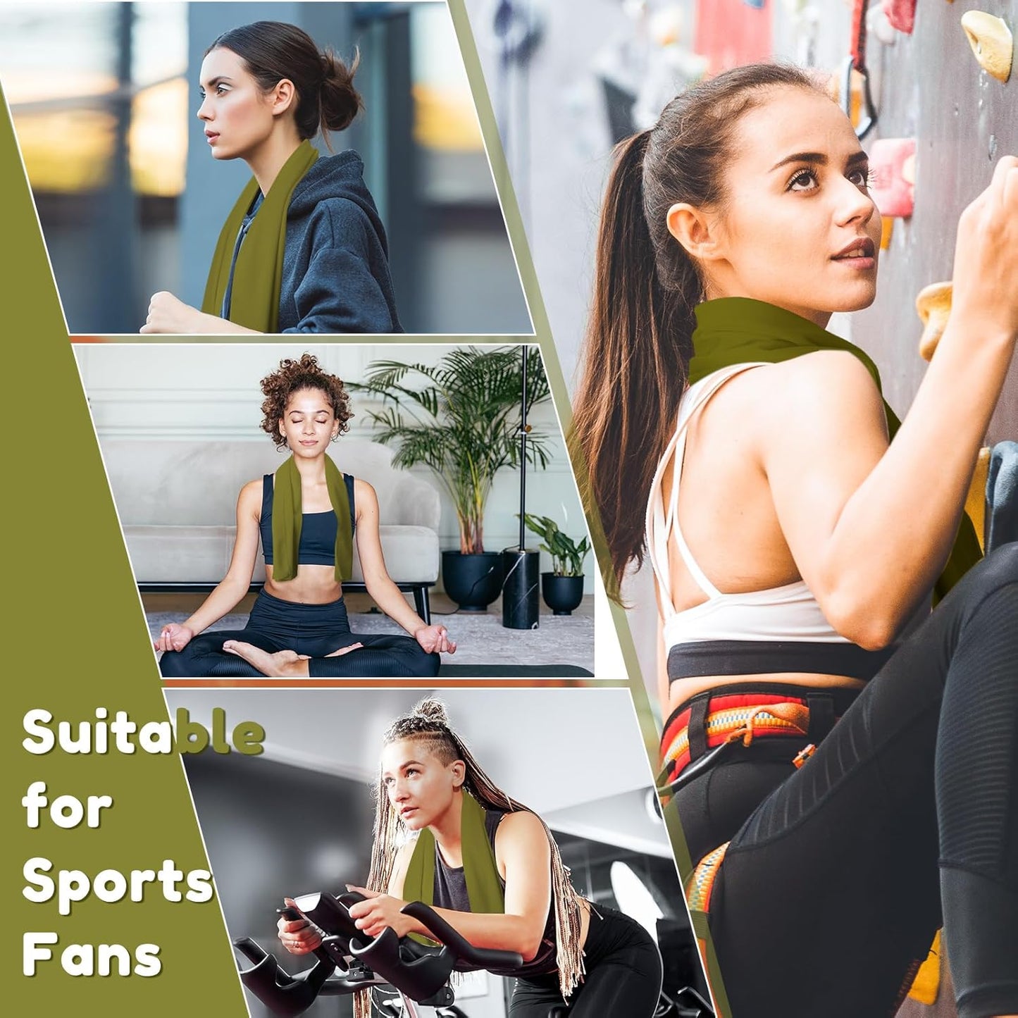 Microfiber Cooling Towel Bulk for Gym Travel Yoga Camping Running - Breathable Cold Towel for Neck and Face - Outdoor Sport Chilly Towel