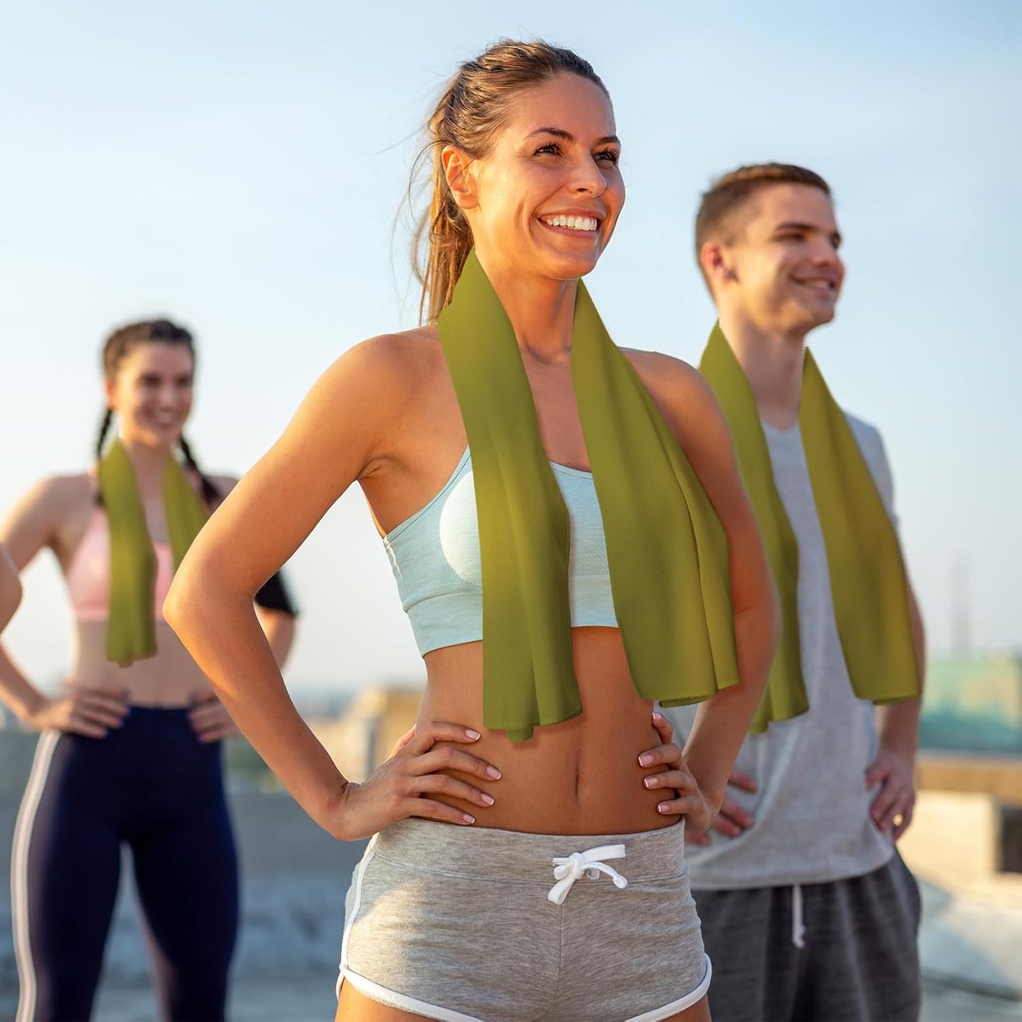 Microfiber Cooling Towel Bulk for Gym Travel Yoga Camping Running - Breathable Cold Towel for Neck and Face - Outdoor Sport Chilly Towel