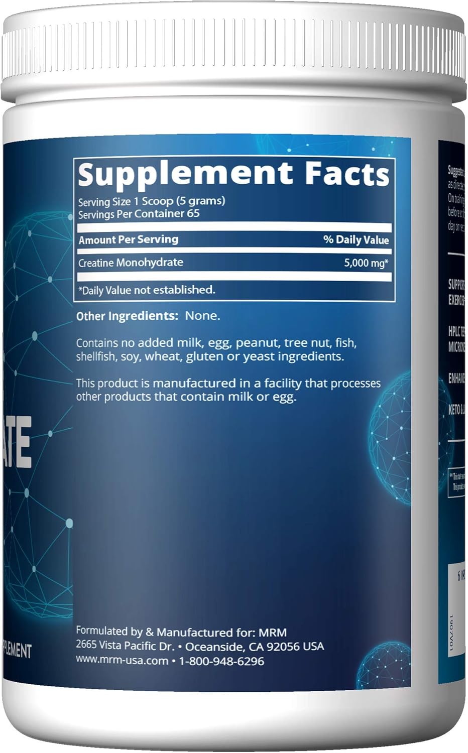 Micronized Creatine Monohydrate Powder - 325g for Muscle Growth and Strength