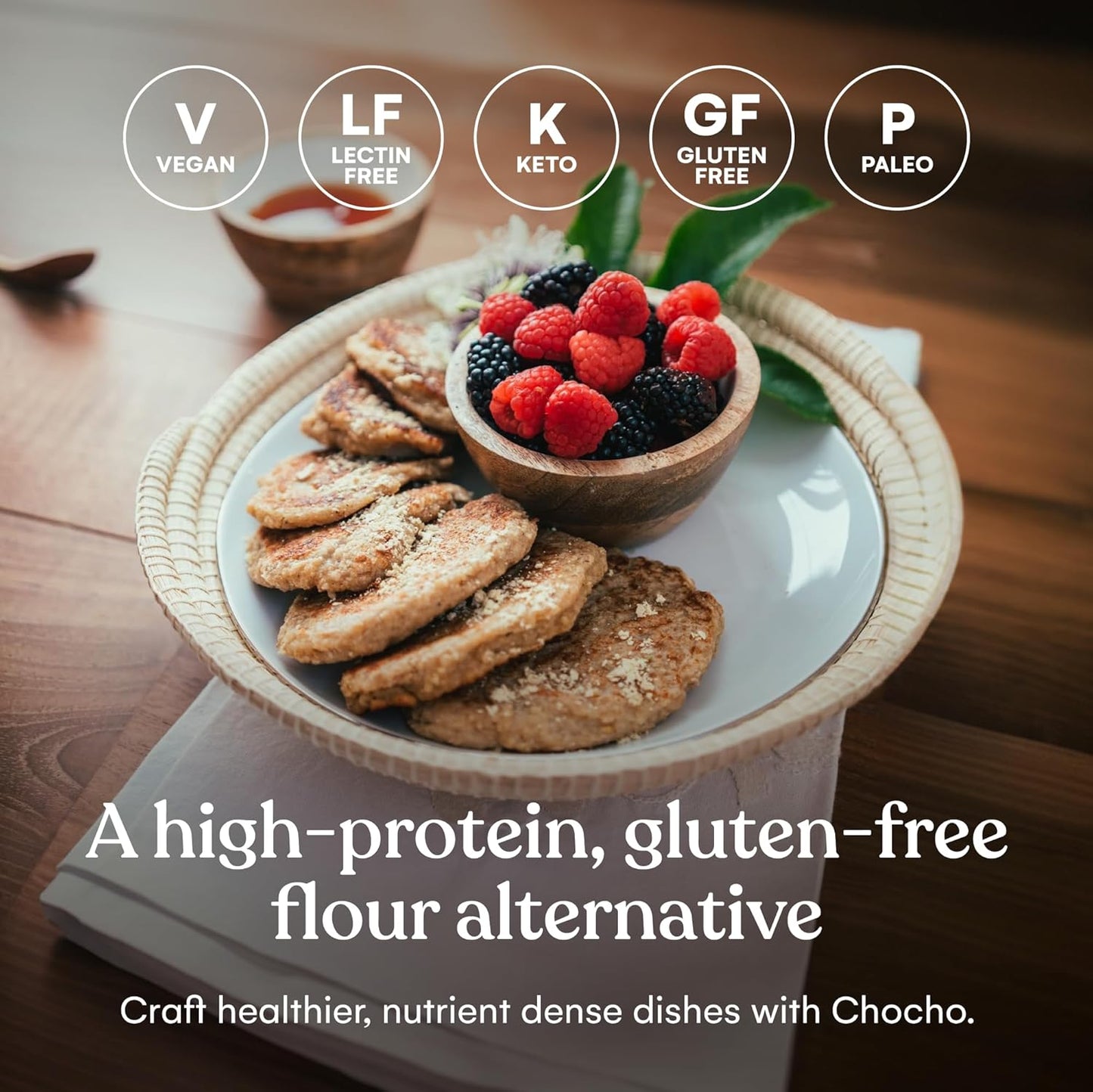 Mikuna Cacao Vegan Protein Powder - Plant Based Chocho Superfood Protein with Vitamins & Minerals - Dairy Free, Gluten Free, Keto Friendly